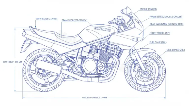 Suzuki GSX 600F/FU/FU2 – GN72B Service Data: Oil, Battery & Specs