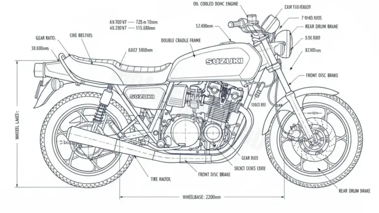 Suzuki GSX 750 E – GS75X-E Service Data: Oil, Battery & Specs