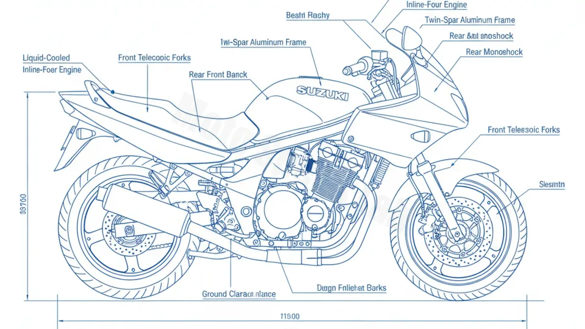 Suzuki GSX 750 F - AK1112 Tire Pressure, Oil Type & Fluid Specs specs
