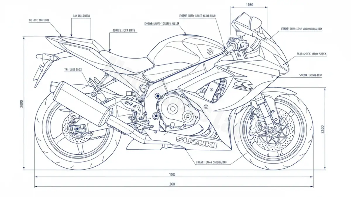 Suzuki GSX-R 1000 K7/K8 - WVCL Specs: Oil Capacity & Tire Pressure specs