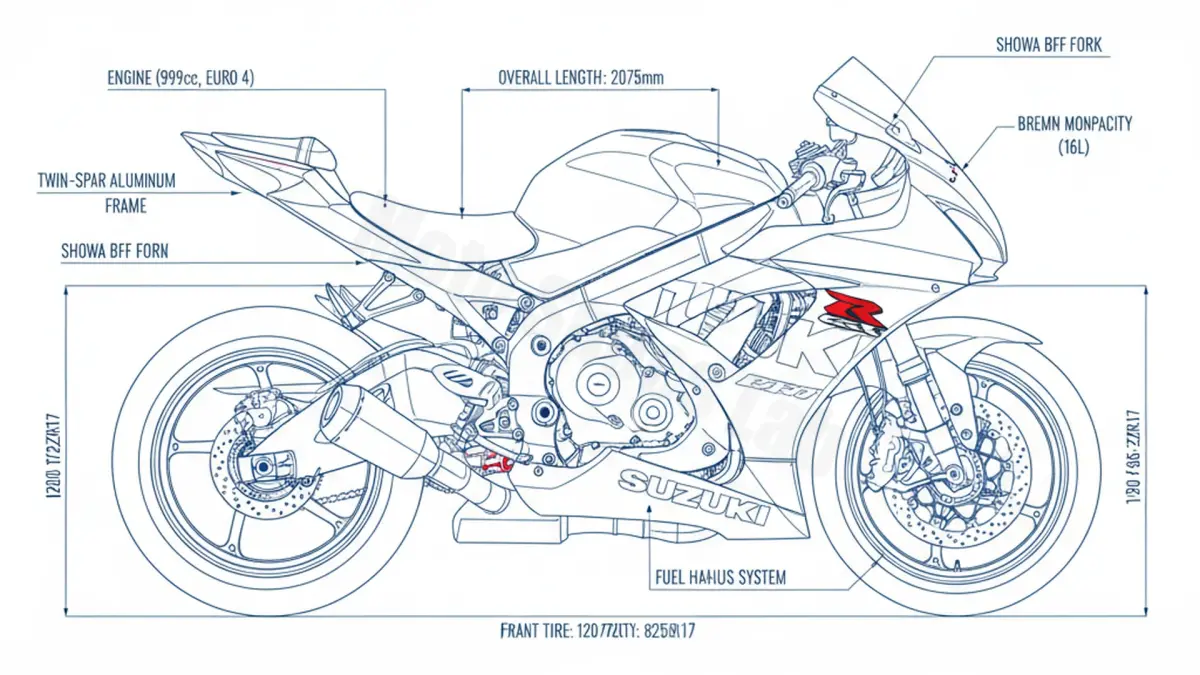 Suzuki GSX-R 1000 R L7/L8/L9 (EURO 4) - WDM0/R Full Specifications & Ownership Data specs