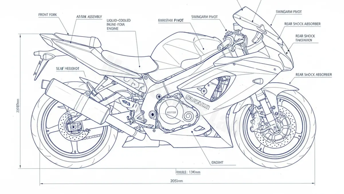 Suzuki GSX-R 600 - AD Service Guide: Oil Level & Tire Specs specs