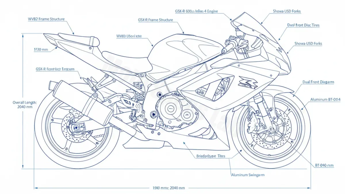 Suzuki GSX-R 600 K4/K5 - WVB2 (2004-2005) Factory Oil & Tire Pressure Data