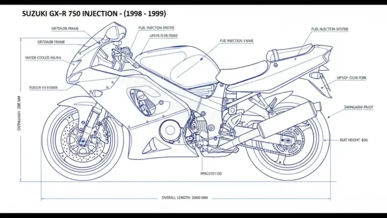 Suzuki GSX-R 750 INJECTION – GR7DA/DB Specs: Engine Oil, Gap & Tire PSI