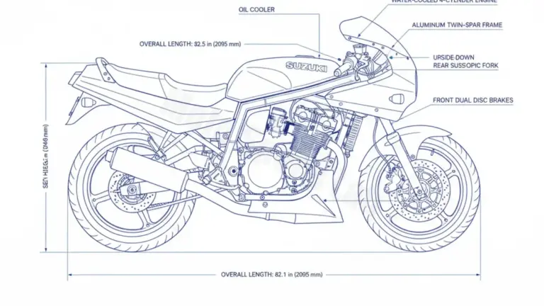 Suzuki GSX-R 750 (MODELL J) – GR77B(J) Service Guide: Oil Level & Tire Specs