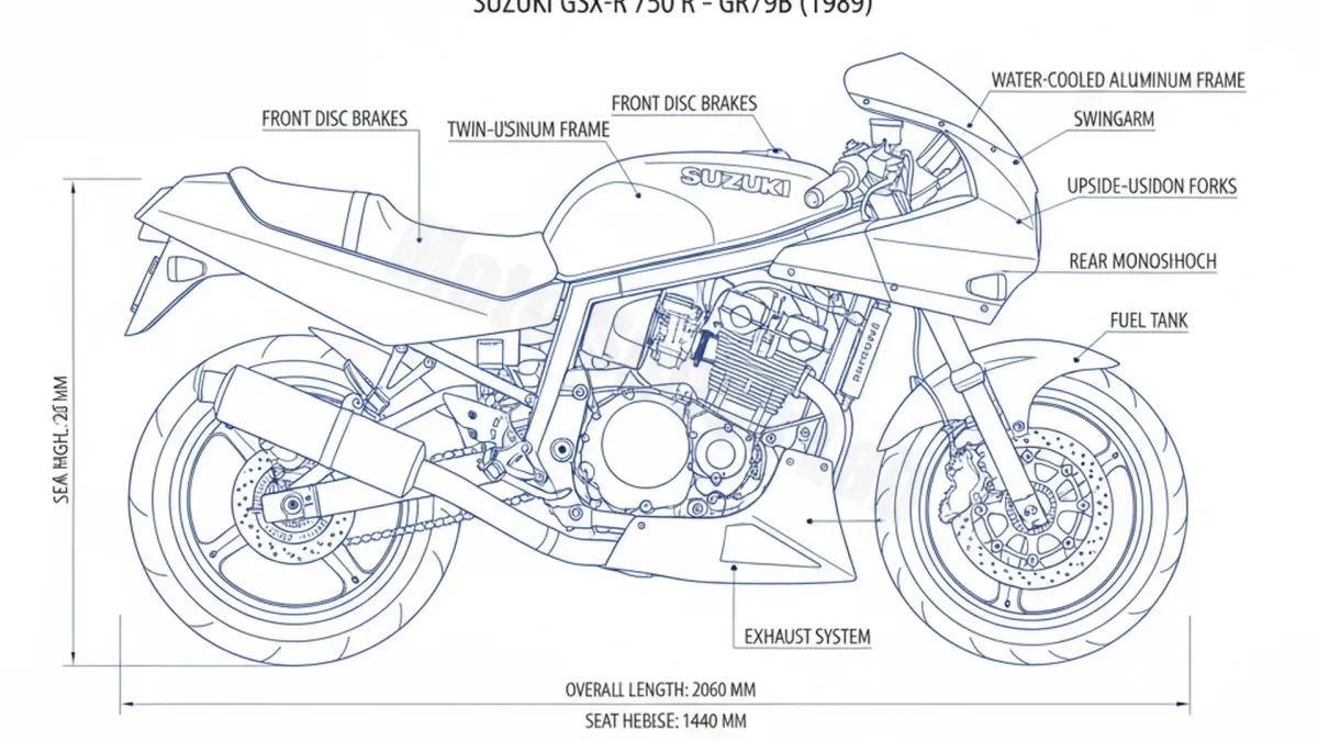 Oil & Tires: Suzuki GSX-R 750 R - GR79B Technical Specifications specs
