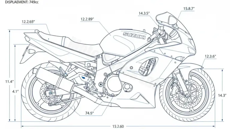 Oil & Tires: Suzuki GSX-R 750 W (II) – GR7BB Technical Specifications
