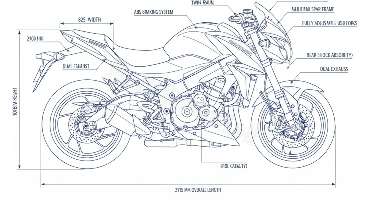 Suzuki GSX-S 1000 F (EURO 4) - WDG0/F Service Guide: Oil Level & Tire Specs