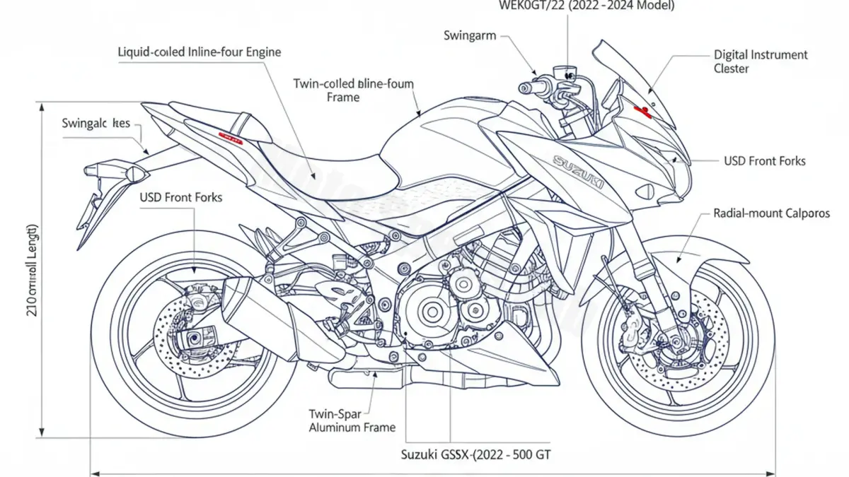 Suzuki GSX-S 1000 GT - WEK0GT/22 (2022–Present) Factory Oil & Tire Pressure Data specs