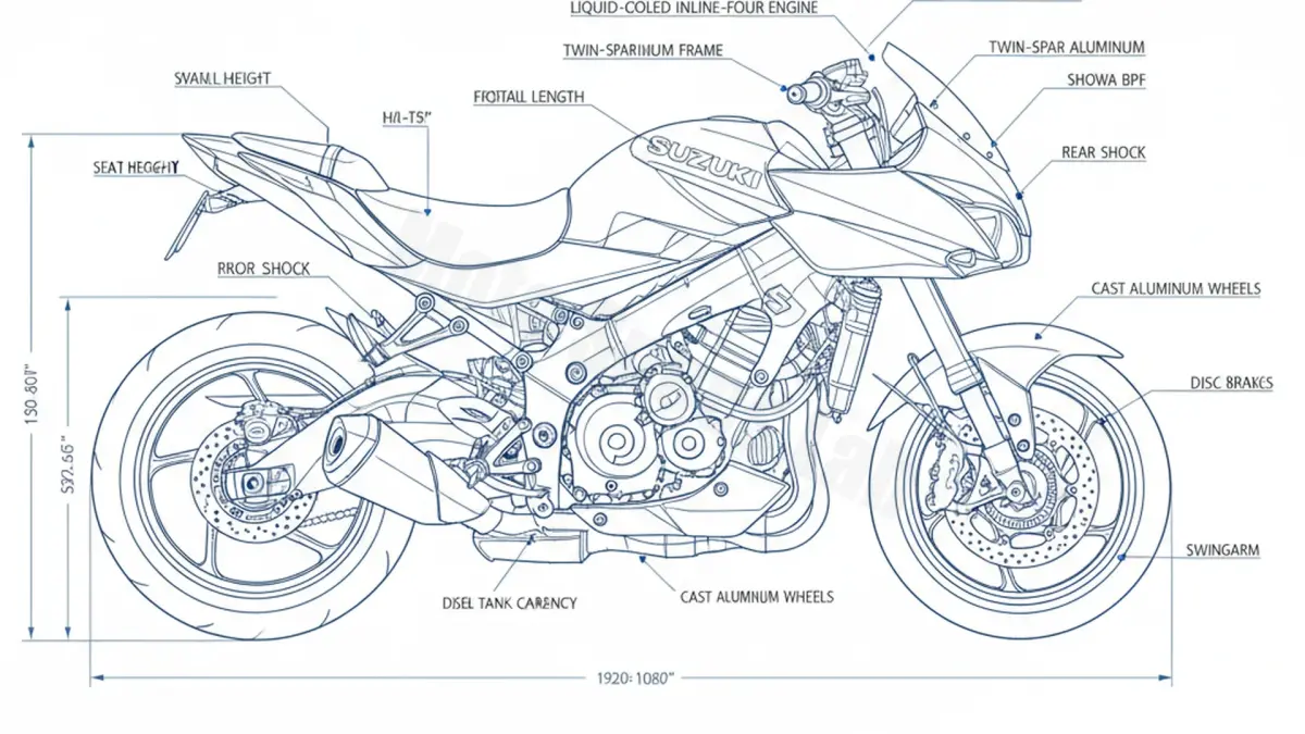 Suzuki GSX-S 1000 KATANA (EURO 4) - WDG0/KATANA Technical Review & Maintenance Guide specs