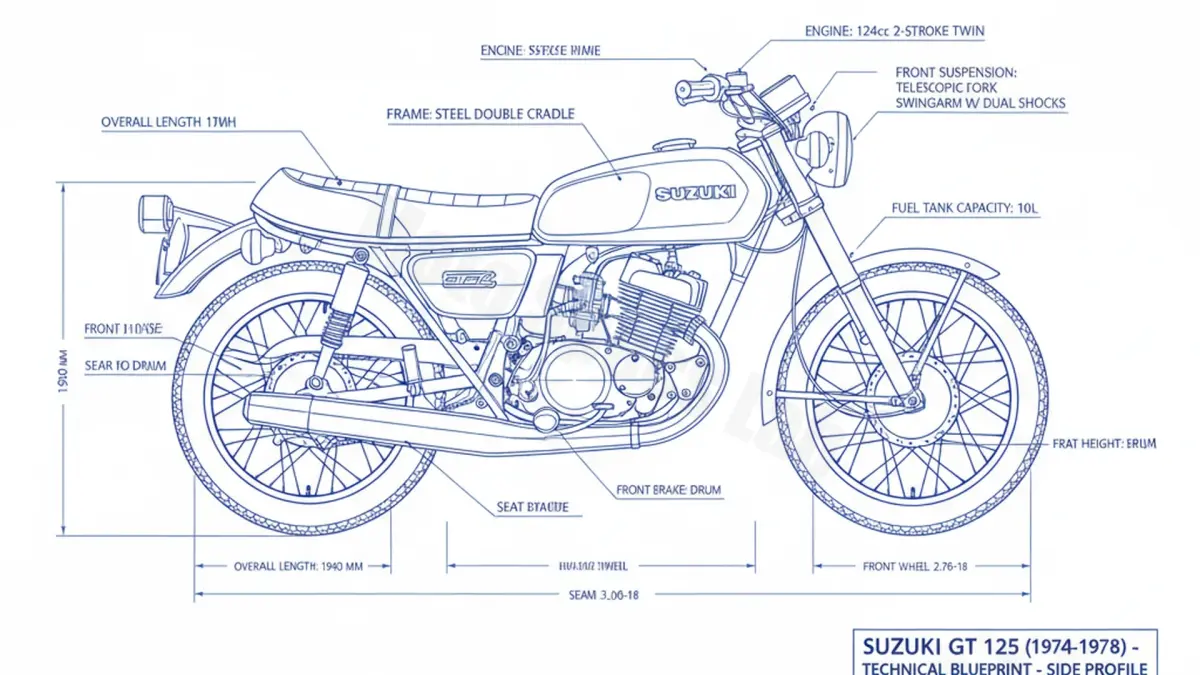 Review: Suzuki GT 125 - GT-125 (1974-1979) Specs & Features specs