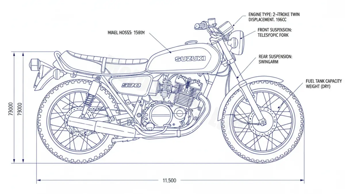 Suzuki GT 200 X5 - GT200/N/E/X Maintenance Schedule & Torque Settings