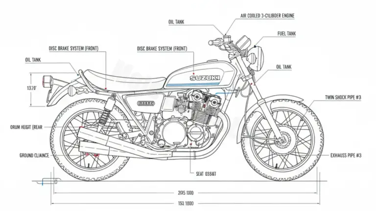 Suzuki GT 550 – GT550 (1972–1977) Factory Oil & Tire Pressure Data