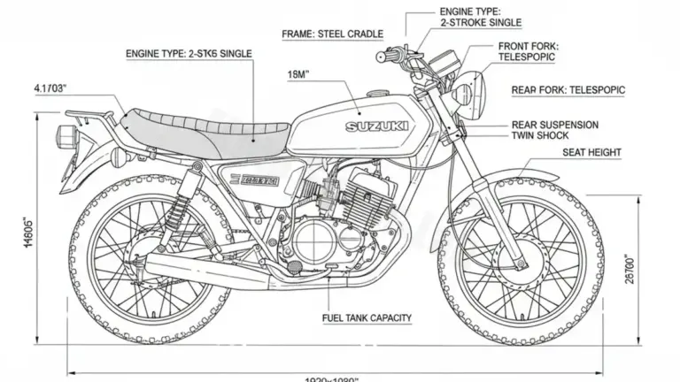 Review: Suzuki GT 80 X 3 E – GT80 (1981 – 1983) Specs & Features