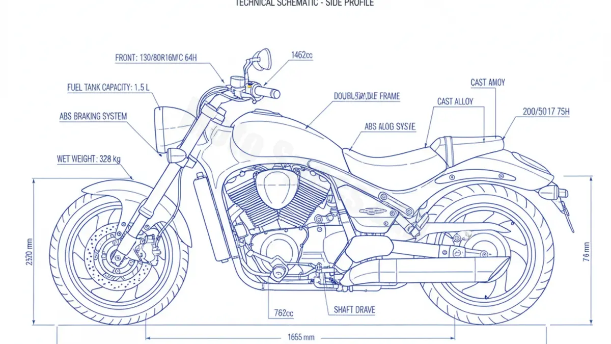 Suzuki M 1500 INTRUDER (VZ 1500) - WVCU Maintenance: Recommended Oil & Tires specs