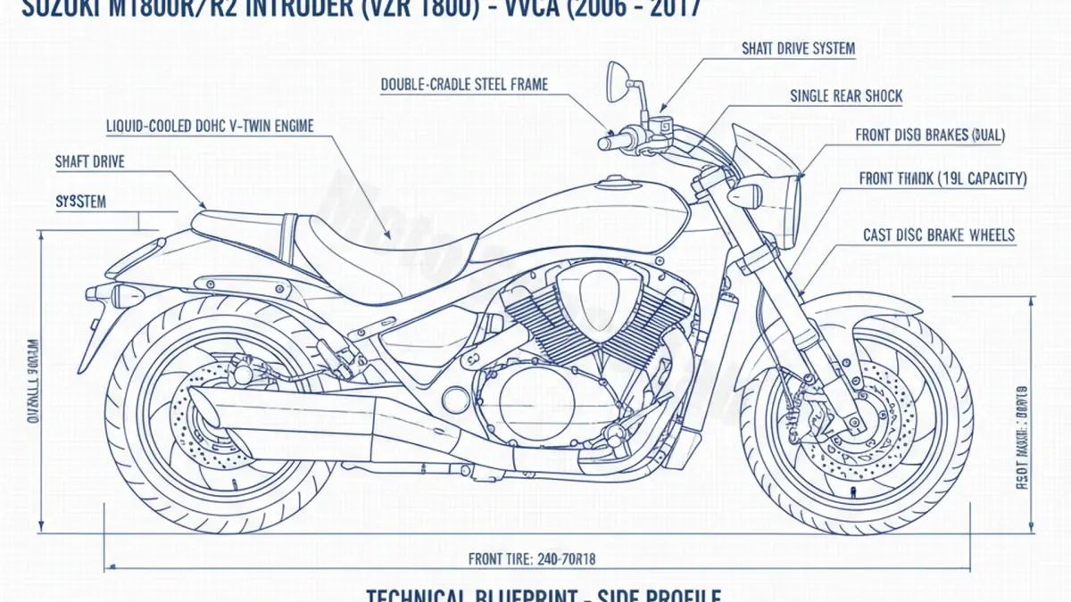 Suzuki M 1800 R/R2 INTRUDER (VZR 1800) - WVCA Workshop Data: Fluids, Plugs & Tires specs