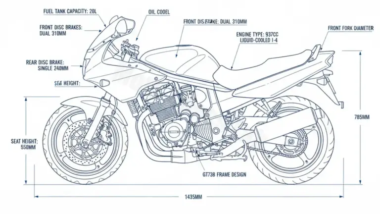Oil & Tires: Suzuki RF 900 R/RS2 – GT73B Technical Specifications