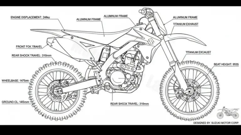 Suzuki RM-Z 250 – RJ42A/L1 Service Data: Oil, Battery & Specs
