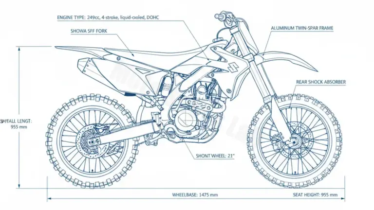 Suzuki RM-Z 250 – RJ42A/L3 Workshop Data: Fluids, Plugs & Tires