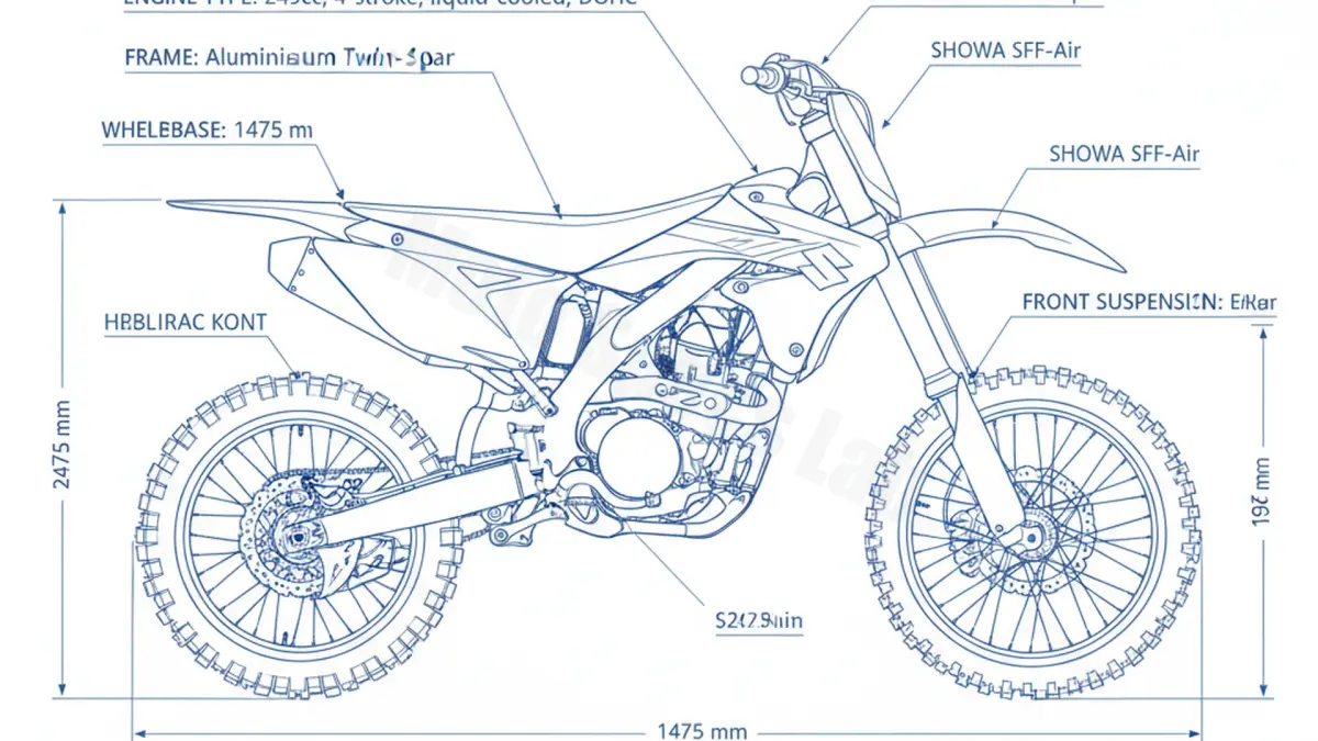 Suzuki RM-Z 250 - RJ42A/L5 Tire Pressure, Oil Type & Fluid Specs specs