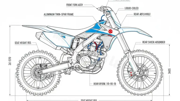 Oil & Tires: Suzuki RM-Z 250 – RJ42A/L9 Technical Specifications