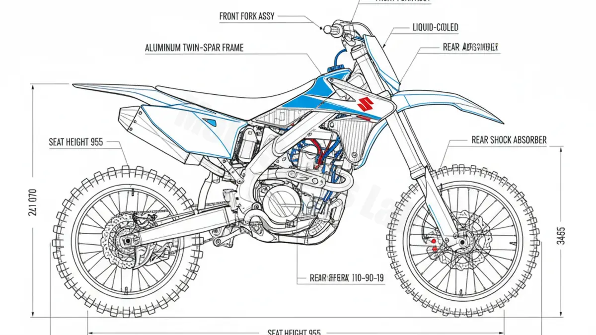 Oil & Tires: Suzuki RM-Z 250 - RJ42A/L9 Technical Specifications specs
