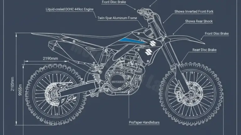 Suzuki RM-Z 450 – RL42A/L1 (2011) Data: Oil Capacity & Rim Specs