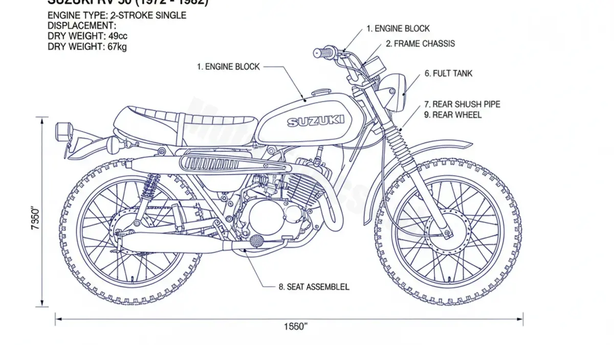 Suzuki RV 50 - RV50 Full Specifications & Ownership Data specs