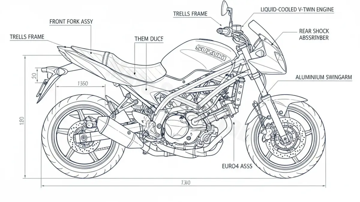 Suzuki SV 650 (EURO 4) - WCX0 Specs: Engine Oil, Gap & Tire PSI