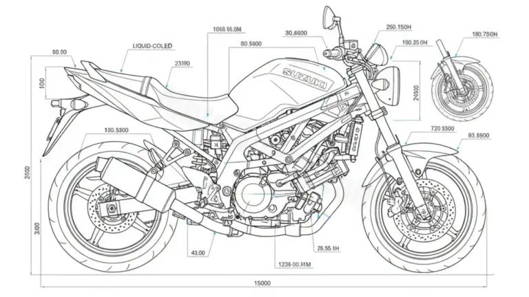 Suzuki SV 650 N/S – WVBY (2003–2008) Data: Oil Capacity & Rim Specs