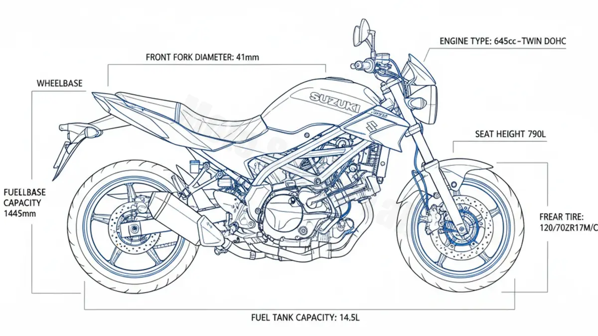 Suzuki SV 650 X (EURO 5) - WCX1/22 Technical Review & Maintenance Guide