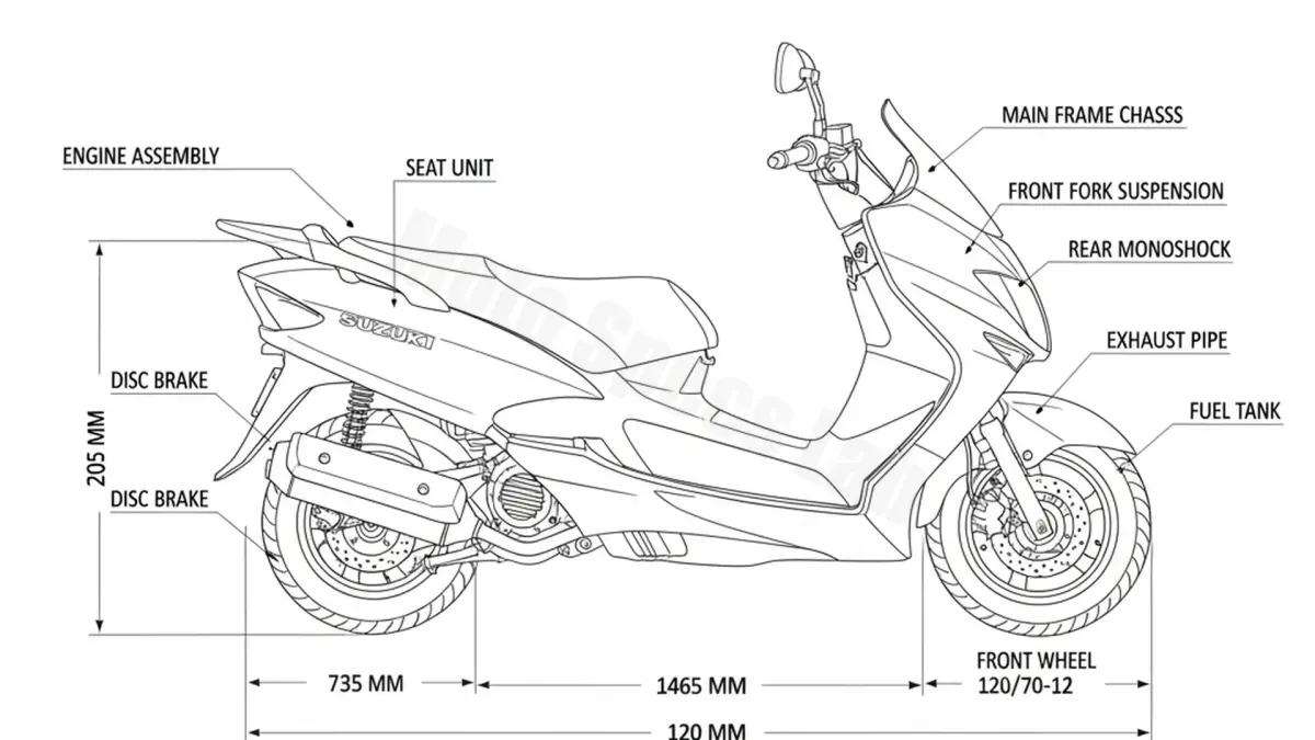 Suzuki UH 125 BURGMAN - BP Full Specifications & Ownership Data specs