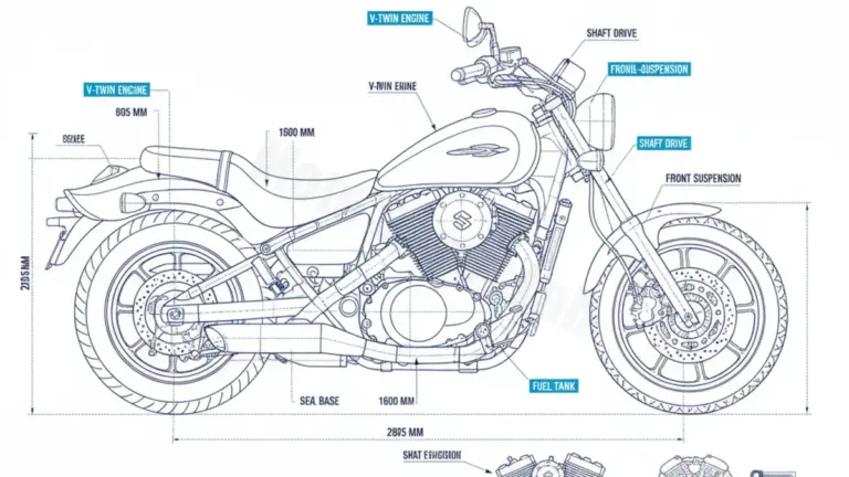 Suzuki VS 1400 GLP INTRUDER – VX51L/T Service Guide: Oil Level & Tire Specs