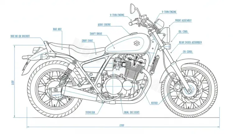 Suzuki VS 800 GL INTRUDER – VS52B (1992 – 2004) Factory Oil & Tire Pressure Data