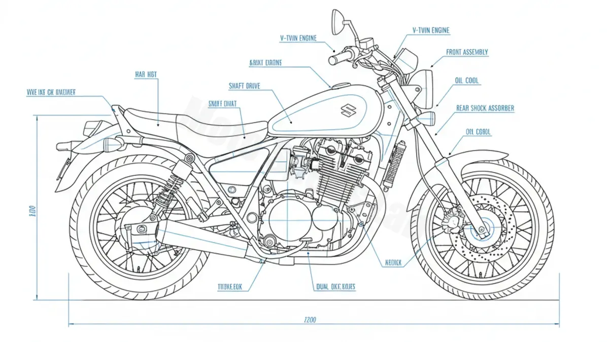 Suzuki VS 800 GL INTRUDER - VS52B (1992 – 2004) Factory Oil & Tire Pressure Data specs