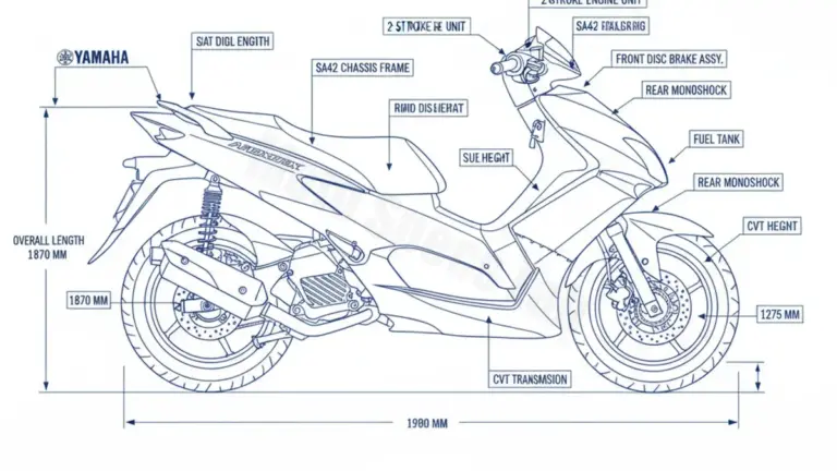 Yamaha AEROX R/NAKED (2-TAKTER) – SA42 (2013 – 2016) Factory Oil & Tire Pressure Data