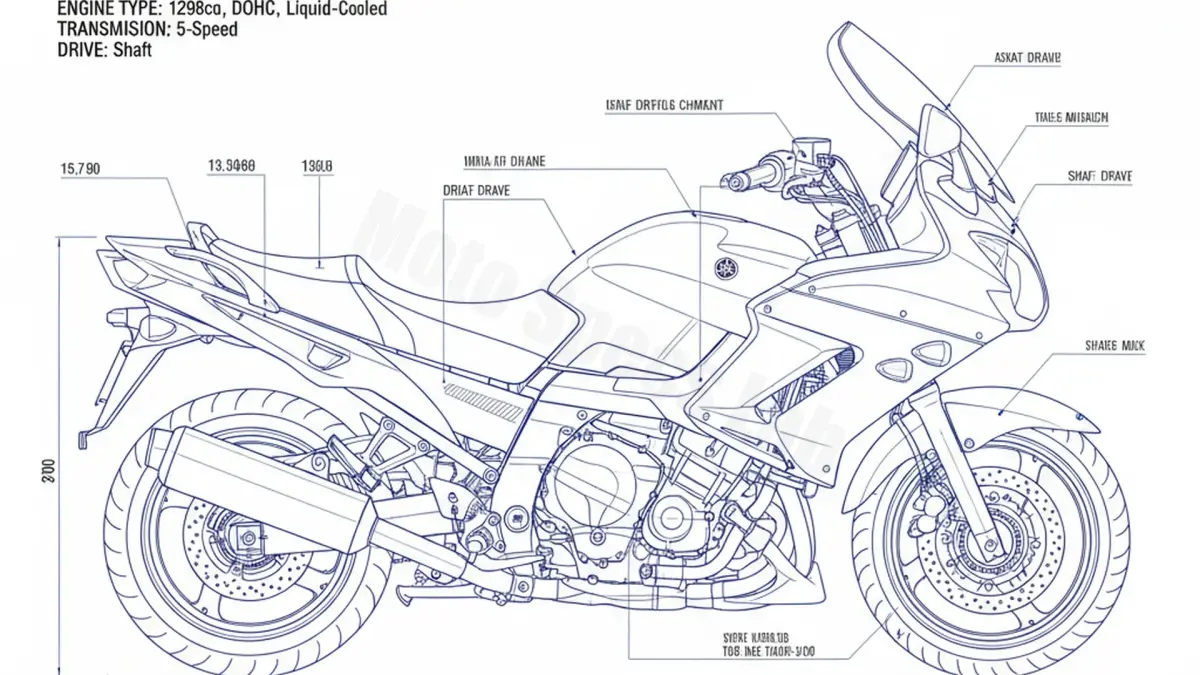 Yamaha FJR 1300 A - RP13 Workshop Data: Fluids, Plugs & Tires specs