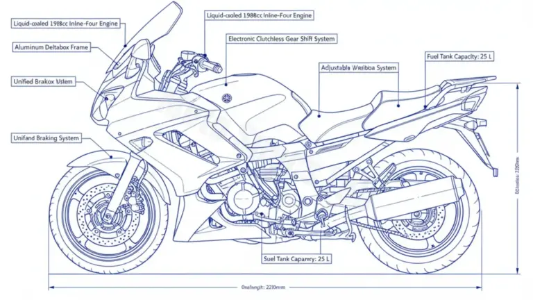 Yamaha FJR 1300 AS – RP13AS Service Guide: Oil Level & Tire Specs