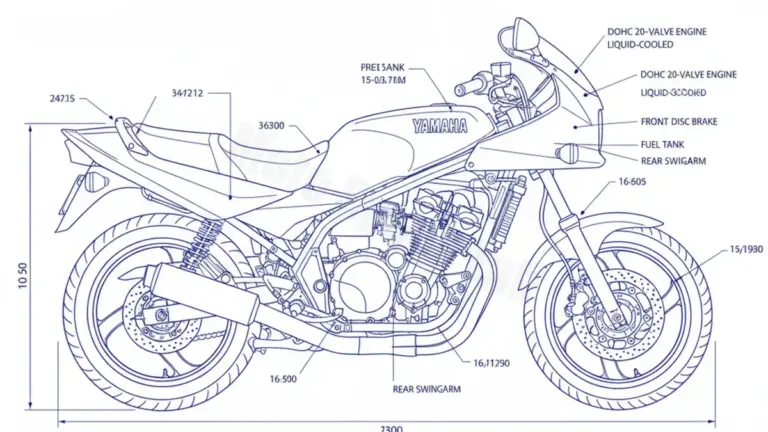 Yamaha FZ 750 GENESIS – 2KK Service Guide: Oil Level & Tire Specs