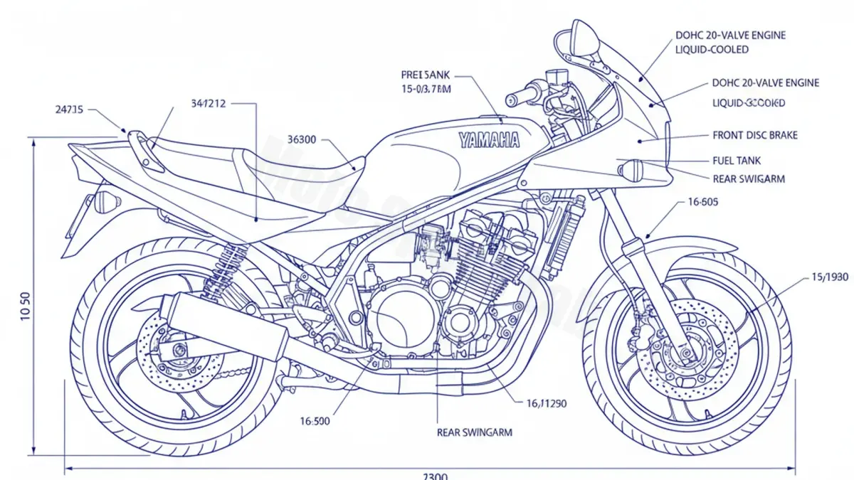 Yamaha FZ 750 GENESIS - 2KK Service Guide: Oil Level & Tire Specs specs