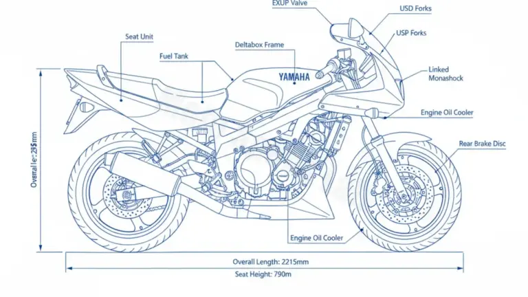 Yamaha FZR 1000 EXUP – 3LE/94 Maintenance Schedule & Torque Settings