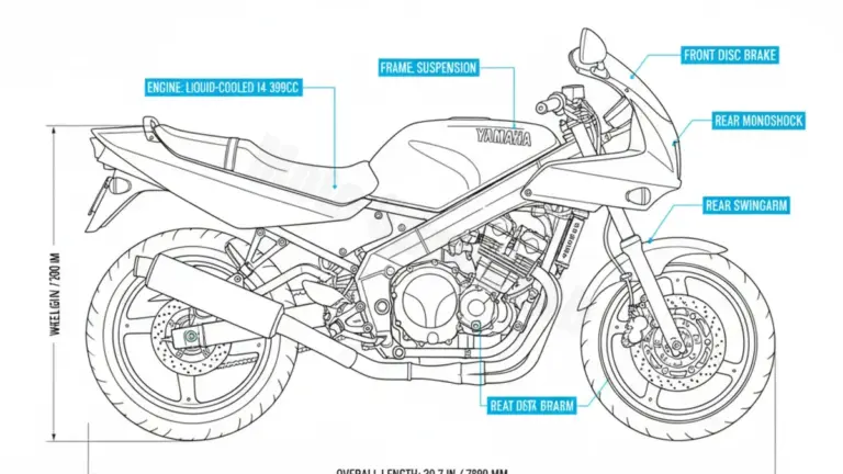 Yamaha FZR 400 – 4DX Service Guide: Oil Level & Tire Specs