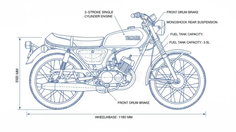 Yamaha LB 50 3M BOP – 1V3 (1977 – 1980) Factory Oil & Tire Pressure Data