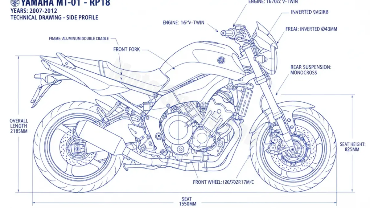 Yamaha MT-01 - RP18 Maintenance: Recommended Oil & Tires specs