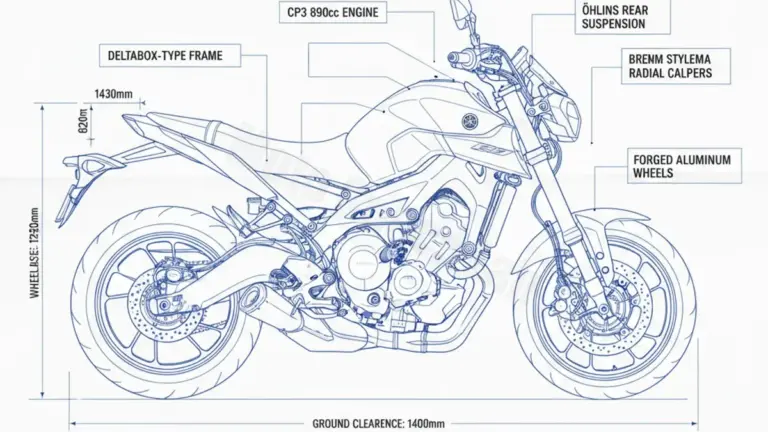Yamaha MT-09 SP (Euro 5+) – MT09SP/24 Full Specifications & Ownership Data