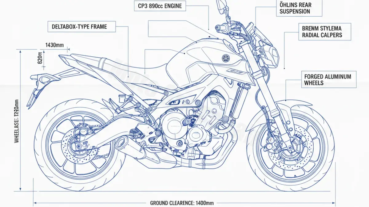 Yamaha MT-09 SP (Euro 5+) - MT09SP/24 Full Specifications & Ownership Data specs