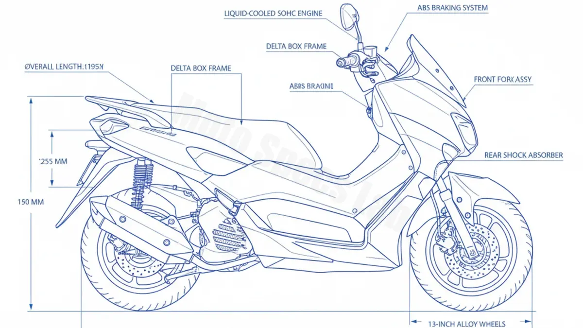Yamaha N-MAX 125 (GPD125-A) (EURO 4) - SEC71 Service Guide: Oil Level & Tire Specs