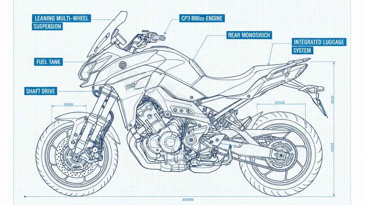 Yamaha Niken GT (MXT890) - RN841 Service Guide: Oil Level & Tire Specs