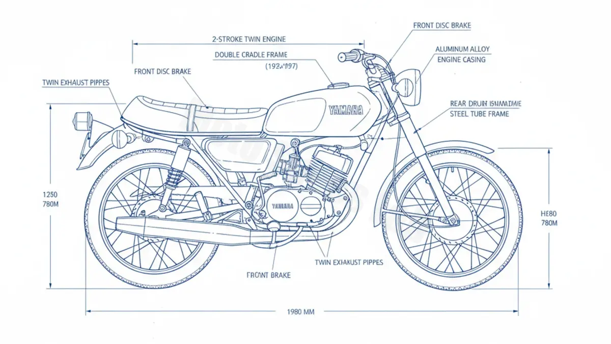 Review: Yamaha RD 125 D-DX - AS3 (1973–1977) Specs & Features specs