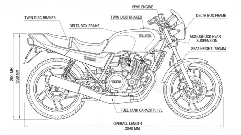 Oil & Tires: Yamaha RD 350 F,N,YPVS – 1WW Technical Specifications